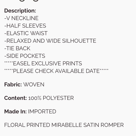 Easel Floral Jumpsuit in Orange and Green - Picture 5 of 5